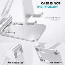 Load image into Gallery viewer, Adjustable Desktop Phone Stand-Silver
