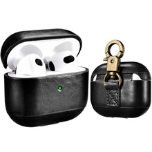 Load image into Gallery viewer, Casekis Genuine Leather Case With Keychain for AirPods 3
