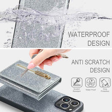 Muat gambar ke penampil Galeri, Casekis Glitter Cardholer Magnetic Phone Case Silver
