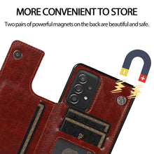Lade das Bild in den Galerie-Viewer, Casekis Cardholder Leather Wallet Phone Case For Galaxy A52 4G/5G
