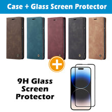 Load image into Gallery viewer, Casekis Retro Wallet Case For iPhone 14
