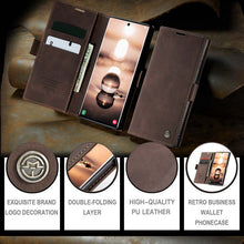 Load image into Gallery viewer, Casekis Retro Wallet Case For Galaxy S22 Ultra 5G
