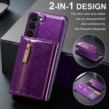 Load image into Gallery viewer, Casekis Glitter Cardholer Magnetic Phone Case for Galaxy S23 5G
