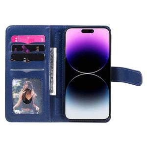 Casekis Large Capacity Cardholder Phone Case Dark Blue