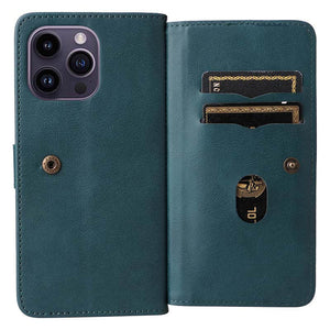 Casekis Large Capacity Cardholder Phone Case Dark Green