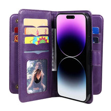 Load image into Gallery viewer, Casekis Large Capacity Cardholder Phone Case Purple
