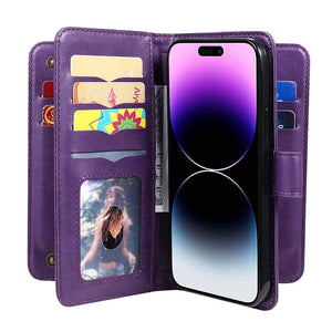 Casekis Large Capacity Cardholder Phone Case Purple