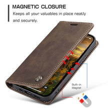 Load image into Gallery viewer, Casekis Retro Wallet Case For iPhone 14 Pro
