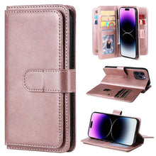 Load image into Gallery viewer, Casekis Large Capacity Cardholder Phone Case Rose Gold
