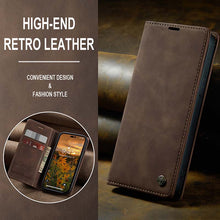 Load image into Gallery viewer, Casekis Retro Wallet Case For iPhone 14 Pro
