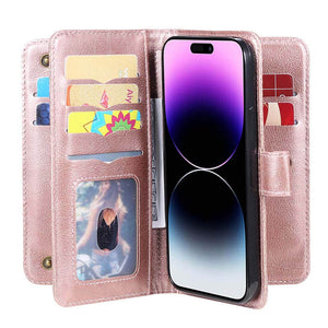 Casekis Large Capacity Cardholder Phone Case Rose Gold