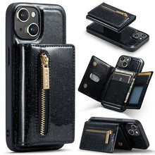 Load image into Gallery viewer, Casekis Glitter Cardholer Magnetic Phone Case for iPhone 14
