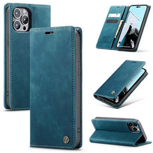 Load image into Gallery viewer, Casekis Retro Wallet Case For iPhone 14 Pro Max
