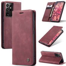 Load image into Gallery viewer, Casekis Retro Wallet Case For Galaxy S21 Ultra 5G
