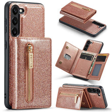 Cargar imagen en el visor de la galería, Casekis Glitter Cardholer Magnetic Phone Case for Galaxy S23 Plus 5G
