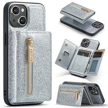 Load image into Gallery viewer, Casekis Glitter Cardholer Magnetic Phone Case for iPhone 14 Plus

